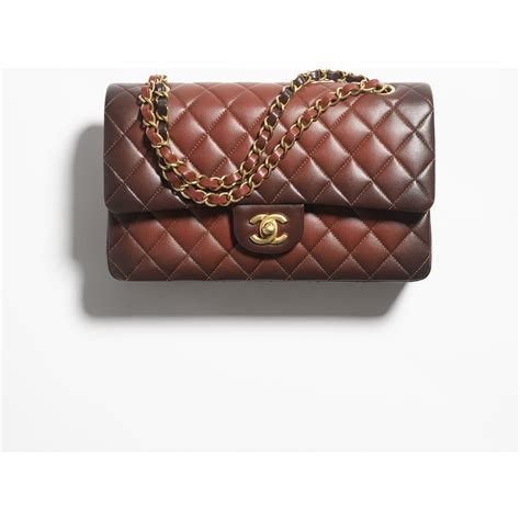 chanel 567|Classic 11.12 handbag, Gradient lambskin & gold.